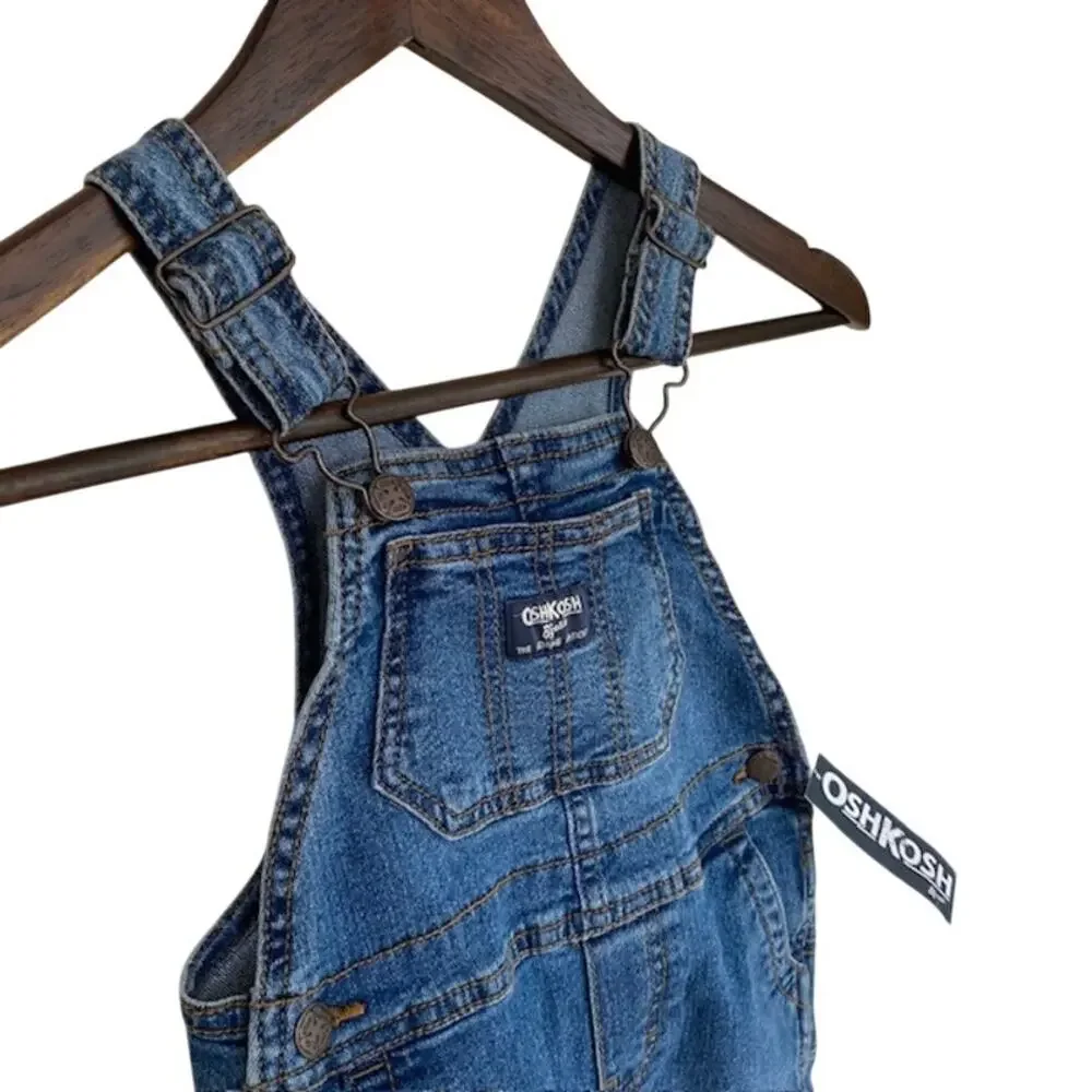 OshKosh B'gosh Blue Jean Denim Overalls - 18M - NWT